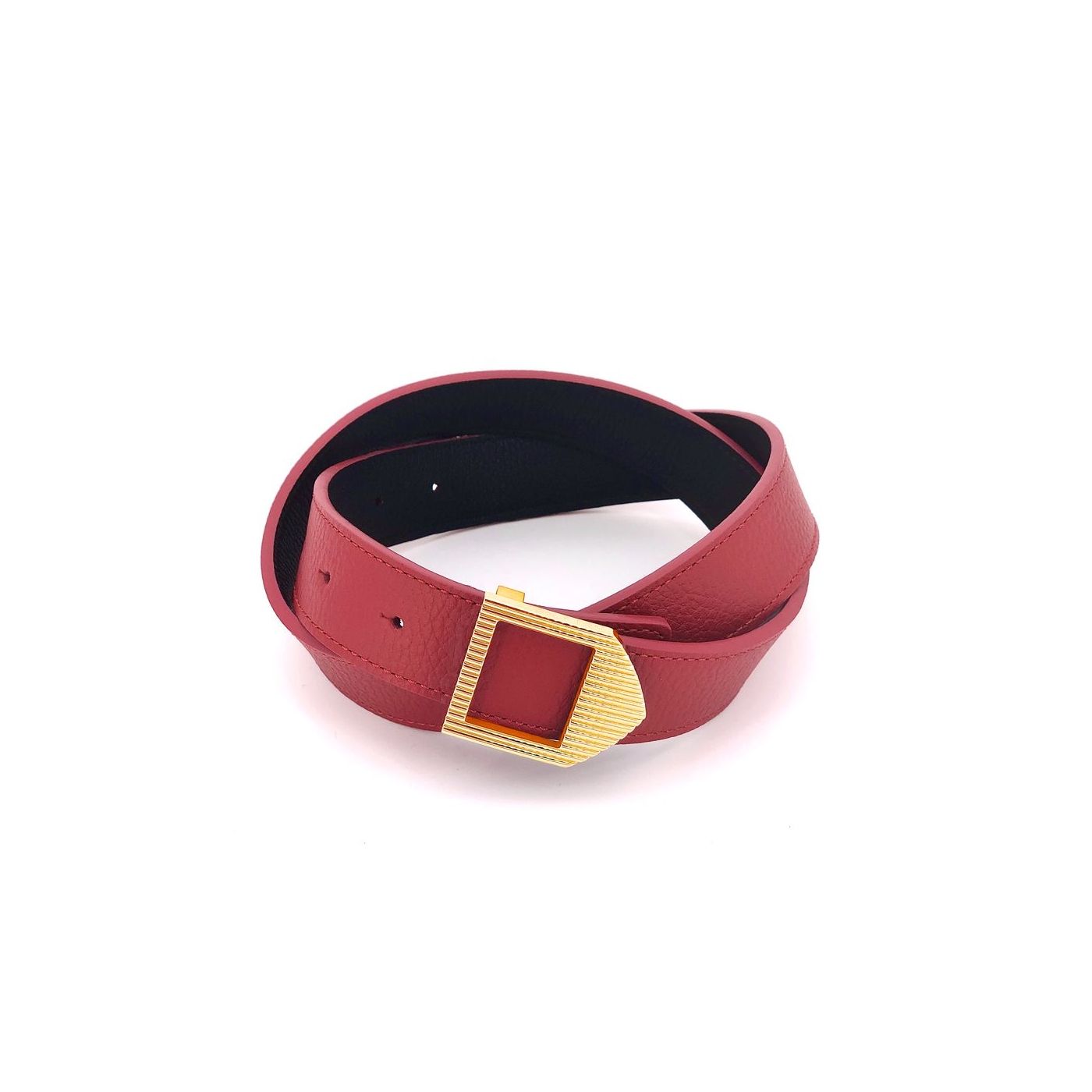 Red Gucci Leather Belt