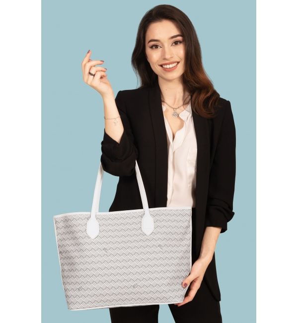 Tote bag Lulu JM White & White