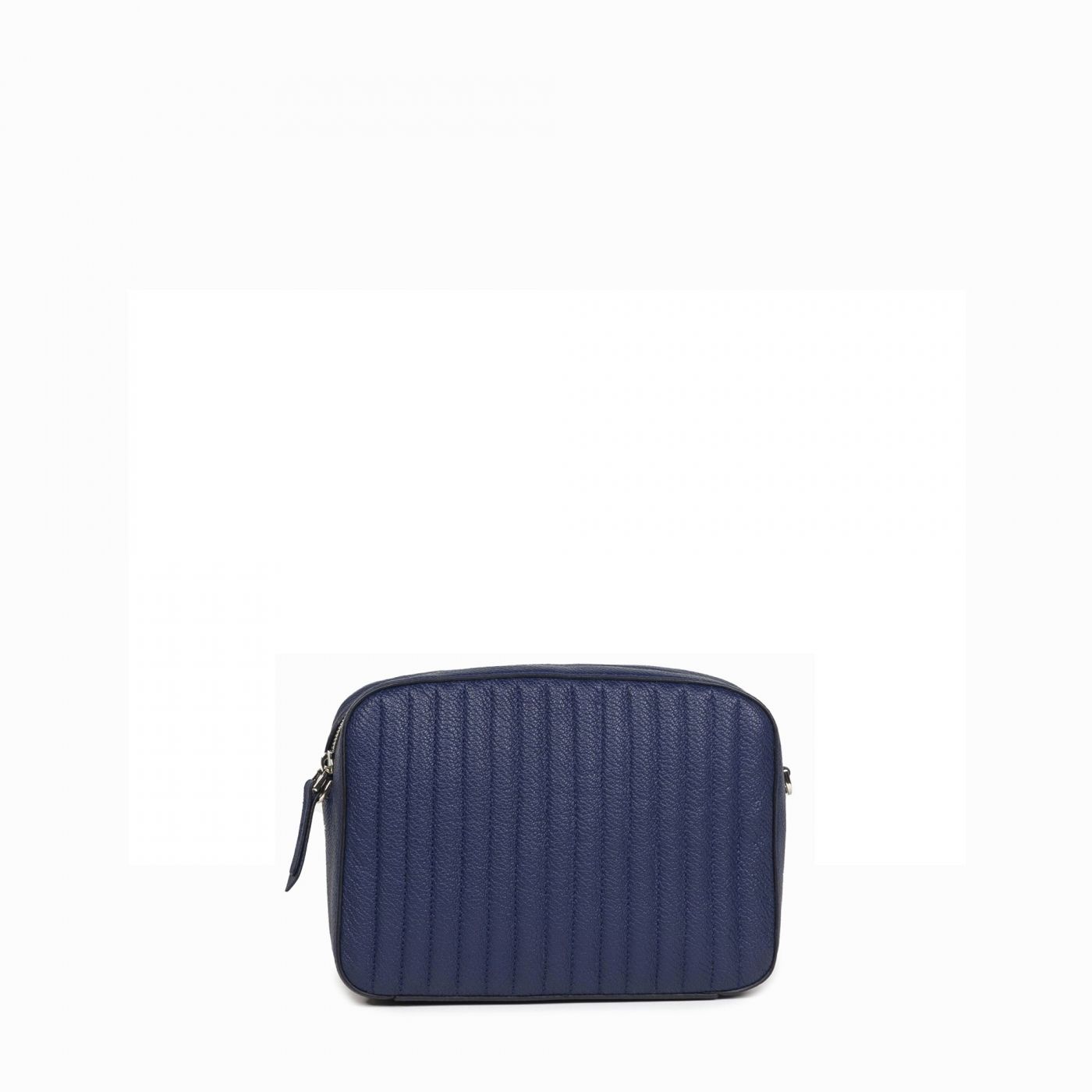 Quilted Collection Nappa Leather Clutch - Navy Blue