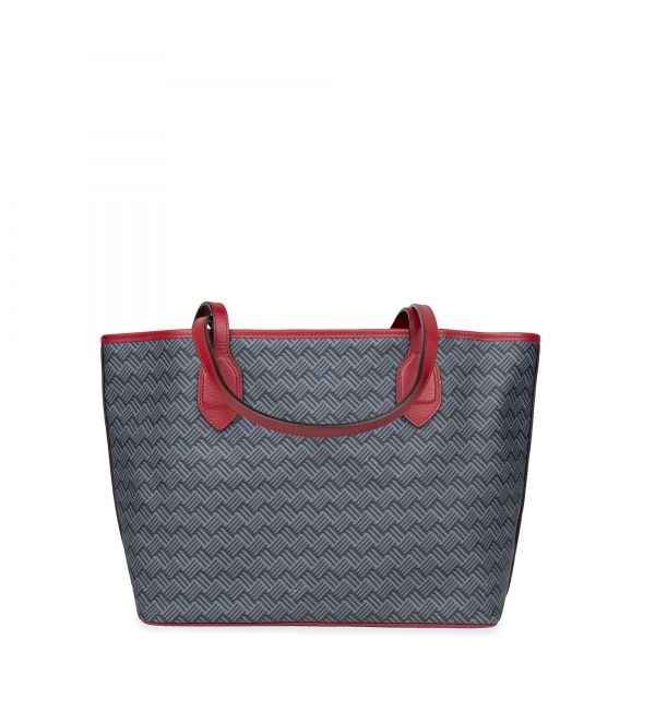 Tote bag Lulu PM Grey & Red