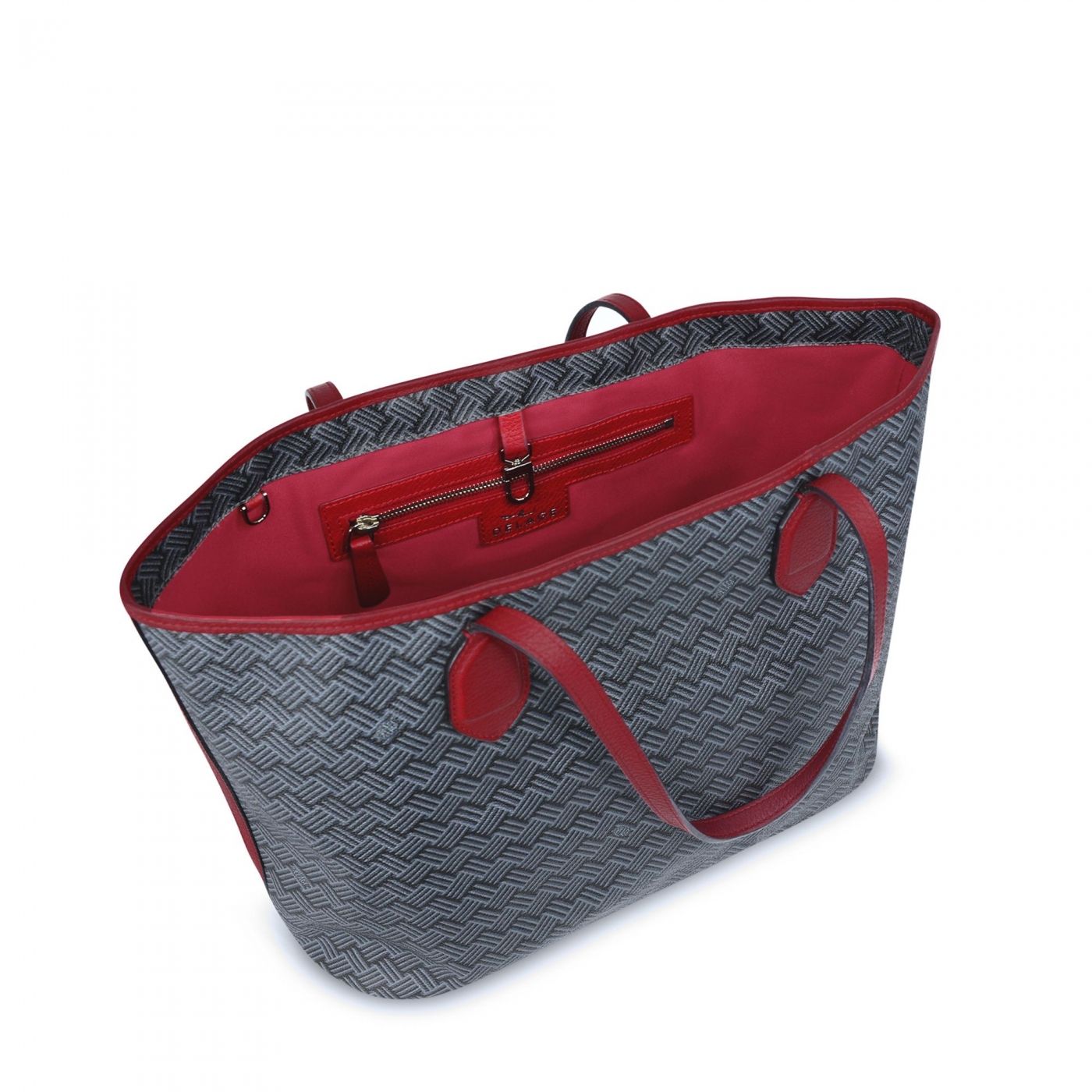 Tote bag LULU MM Grey & Red