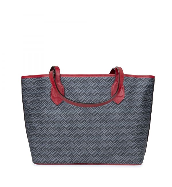 Tote bag LULU MM Grey & Red