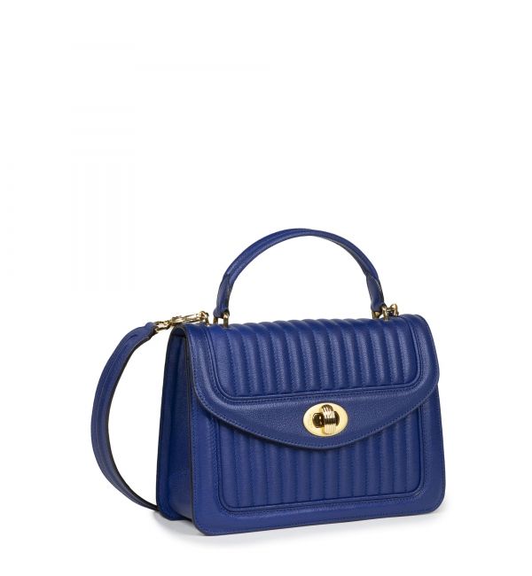 Handbag Ginette PM Blue saphir