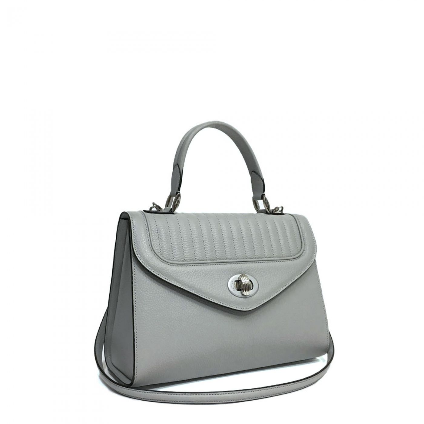 Sac a best sale main cuir gris