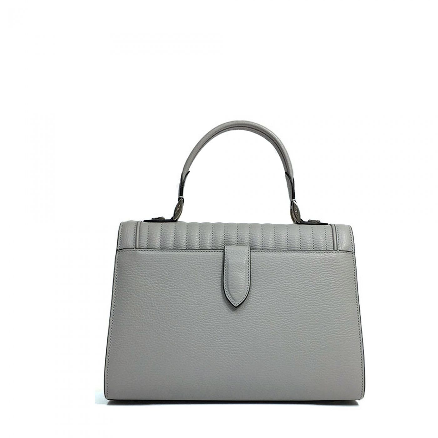 Grey Luxury leather Handbag Freda