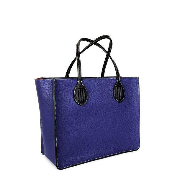 Tote bag Louis Blue Saphir & Black