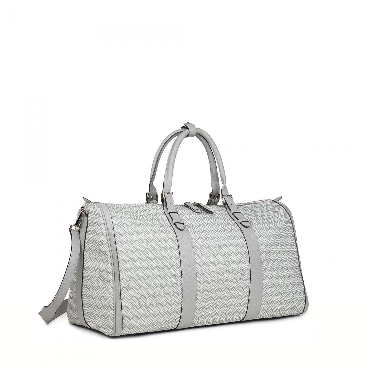 Luxury Duffel Bag Coated Canvas White Colorz