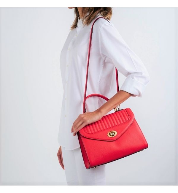 Handbag Freda PM Red Coral