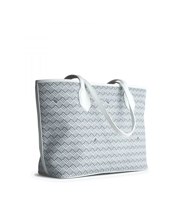 Tote bag Lulu MM White & White