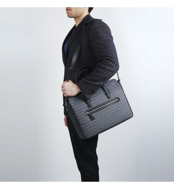 Briefcase Dandy MM Canvas Grey