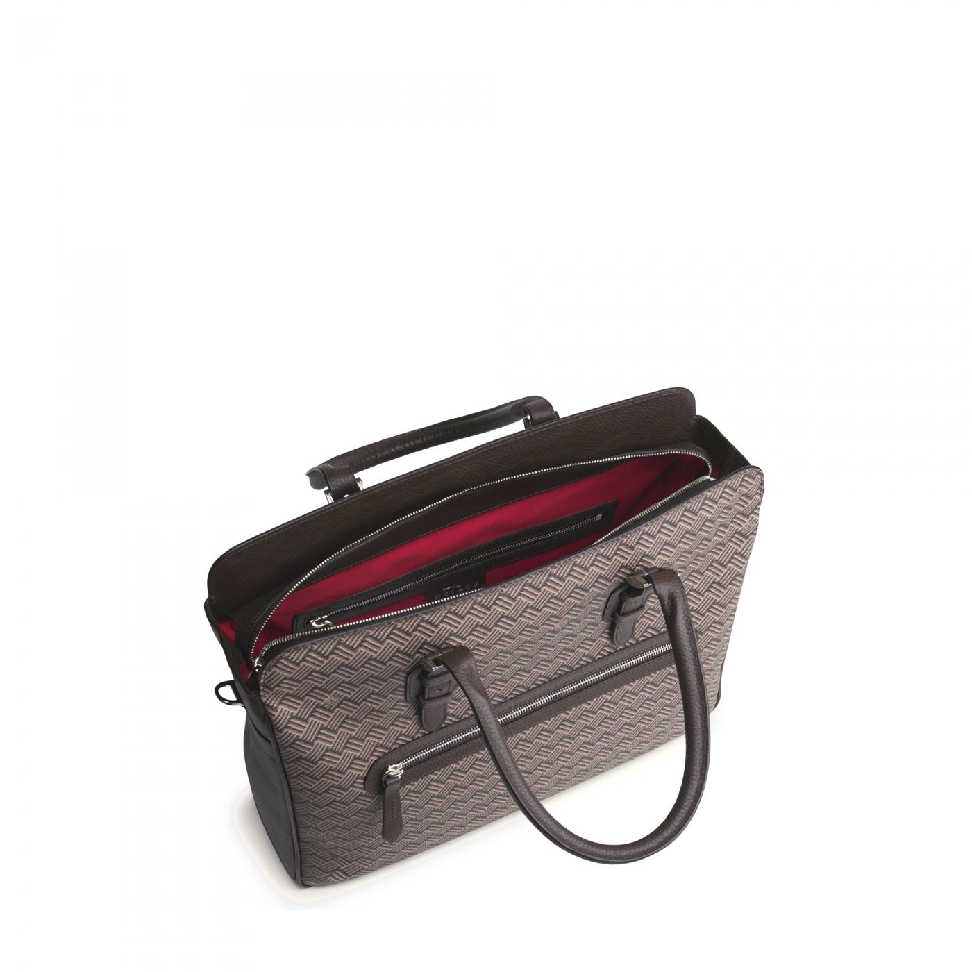 Briefcase DANDY MM canvas Brown