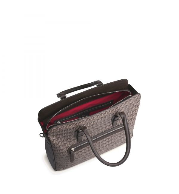 Briefcase DANDY MM canvas Brown