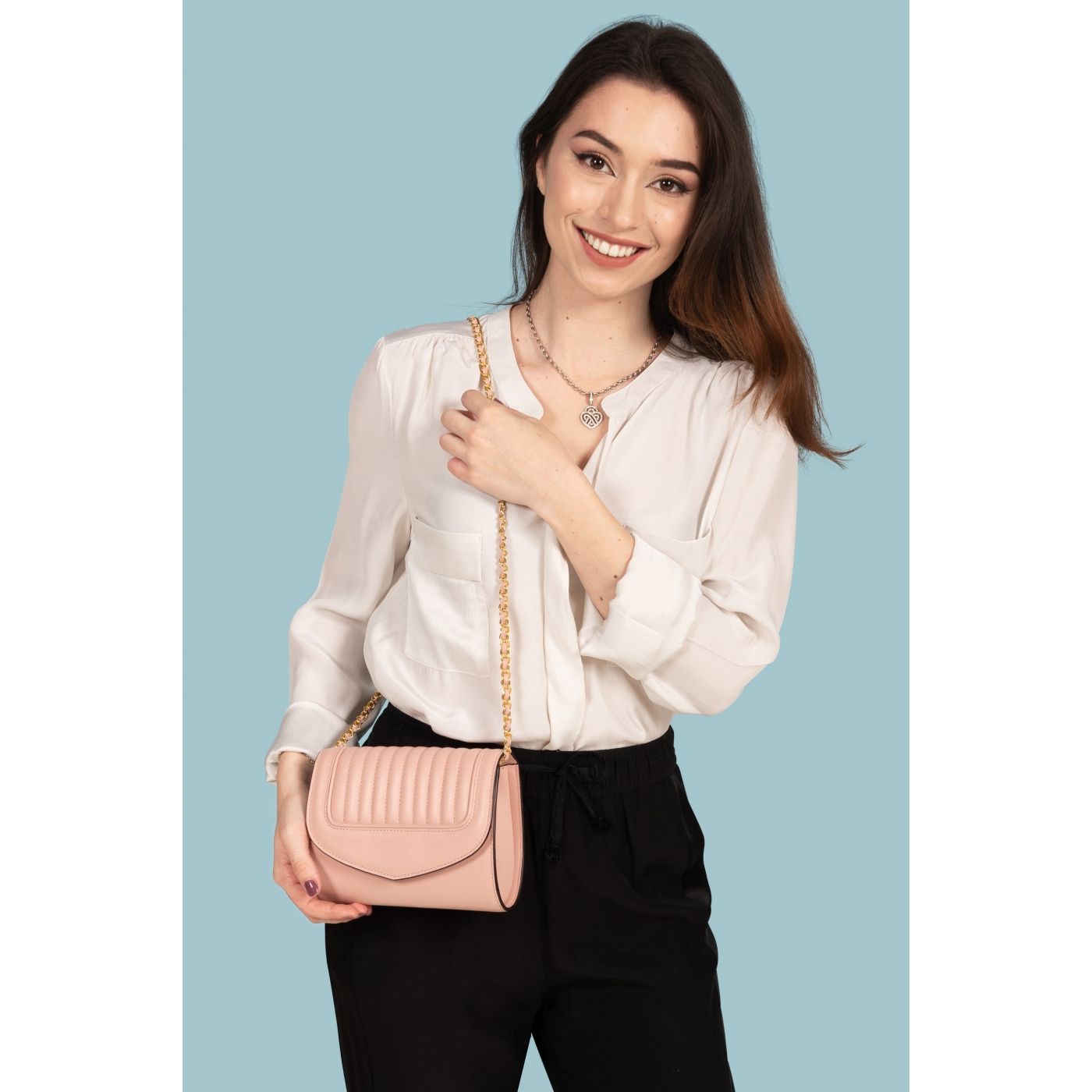 Clutch bag Jeanne PM Pink