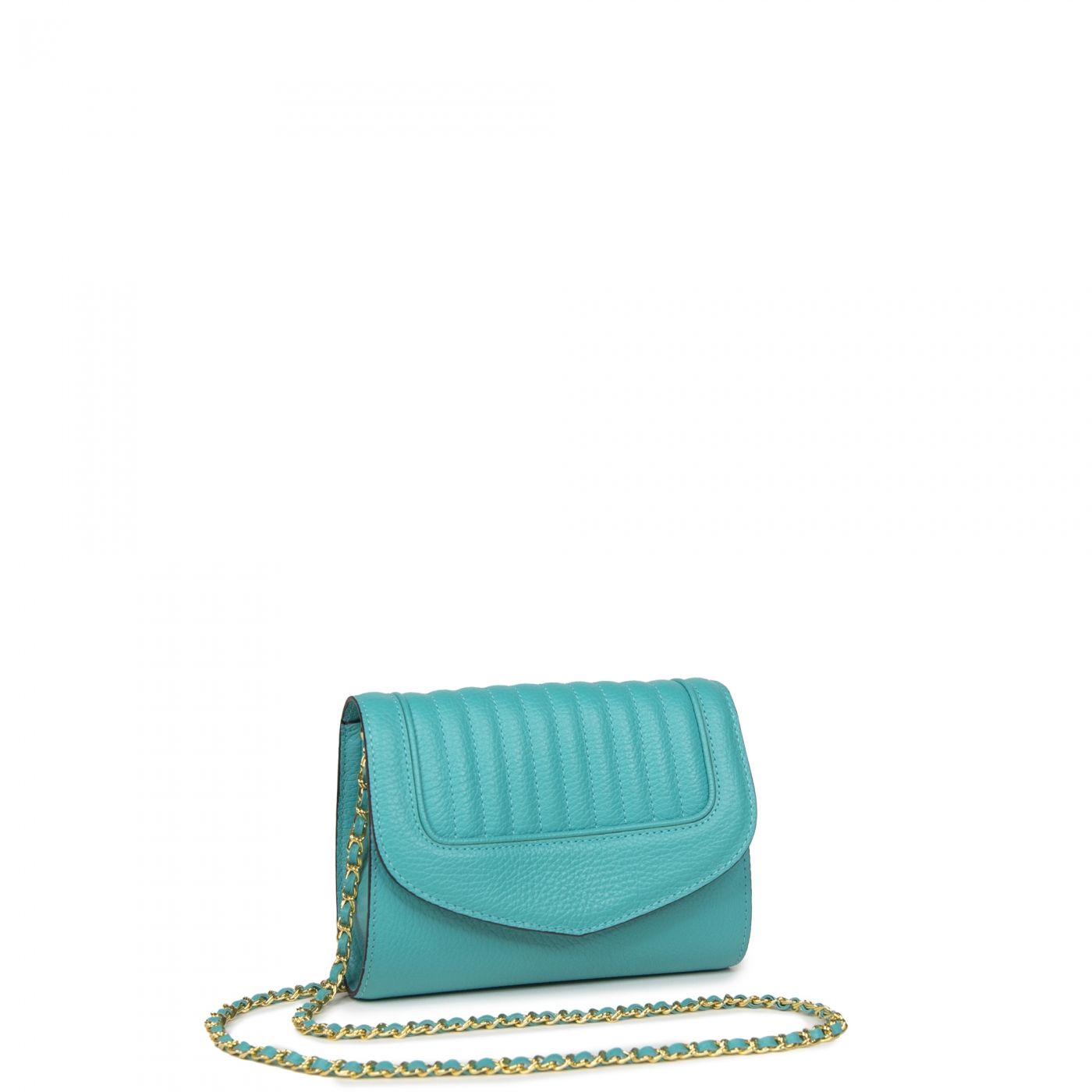 Clutch bag Jeanne PM Blue Turquoise