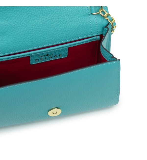 Clutch bag Jeanne PM Blue Turquoise