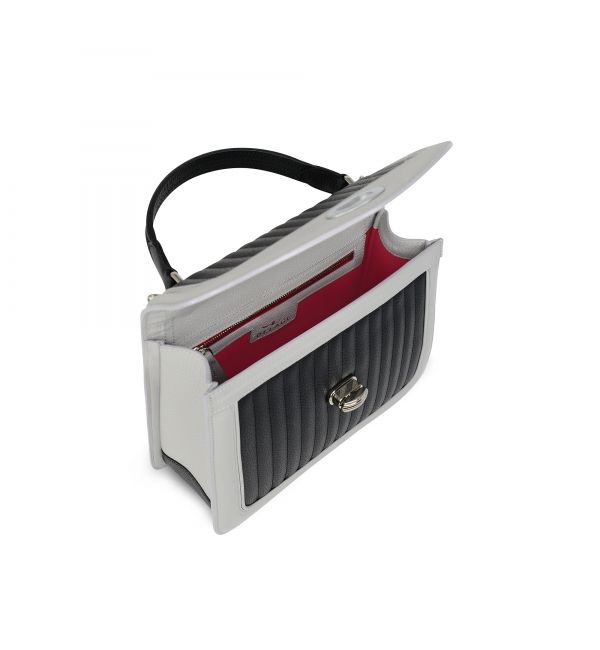 Handbag Ginette PMA leather Black and Grey