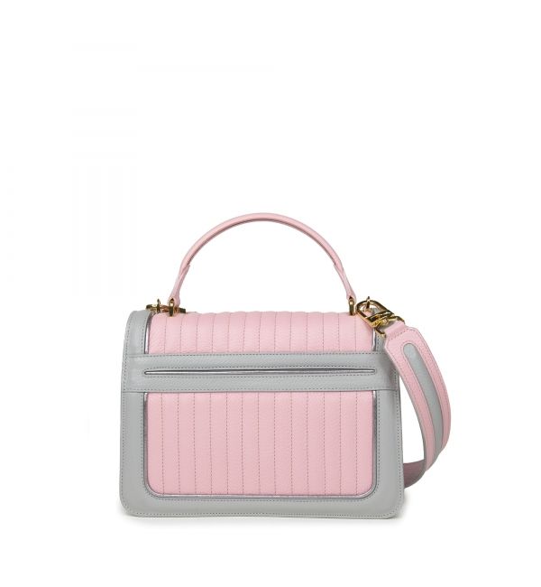 Handbag Ginette PMA Grey and Pink