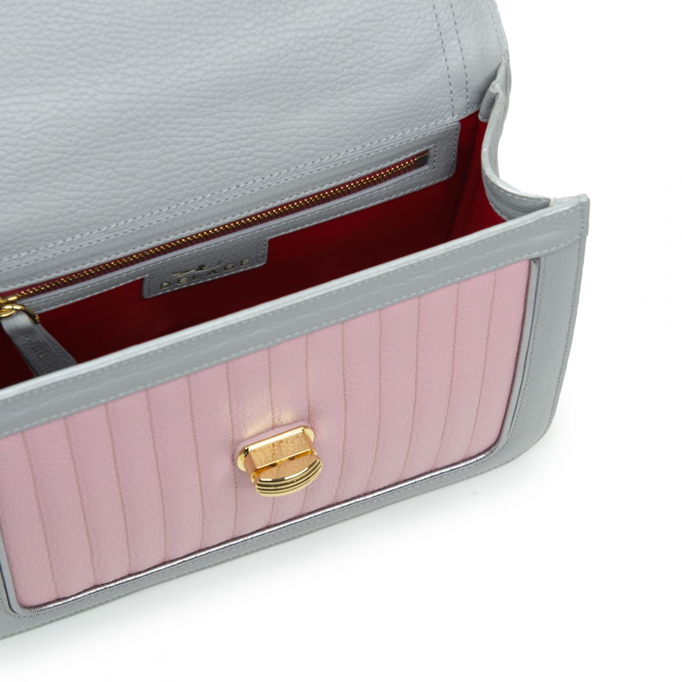 Handbag Ginette PMA Grey and Pink