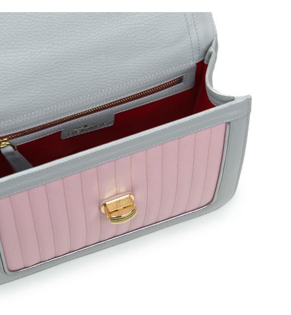 Handbag Ginette PMA Grey and Pink