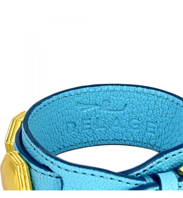 Bracelet double tour turquoise