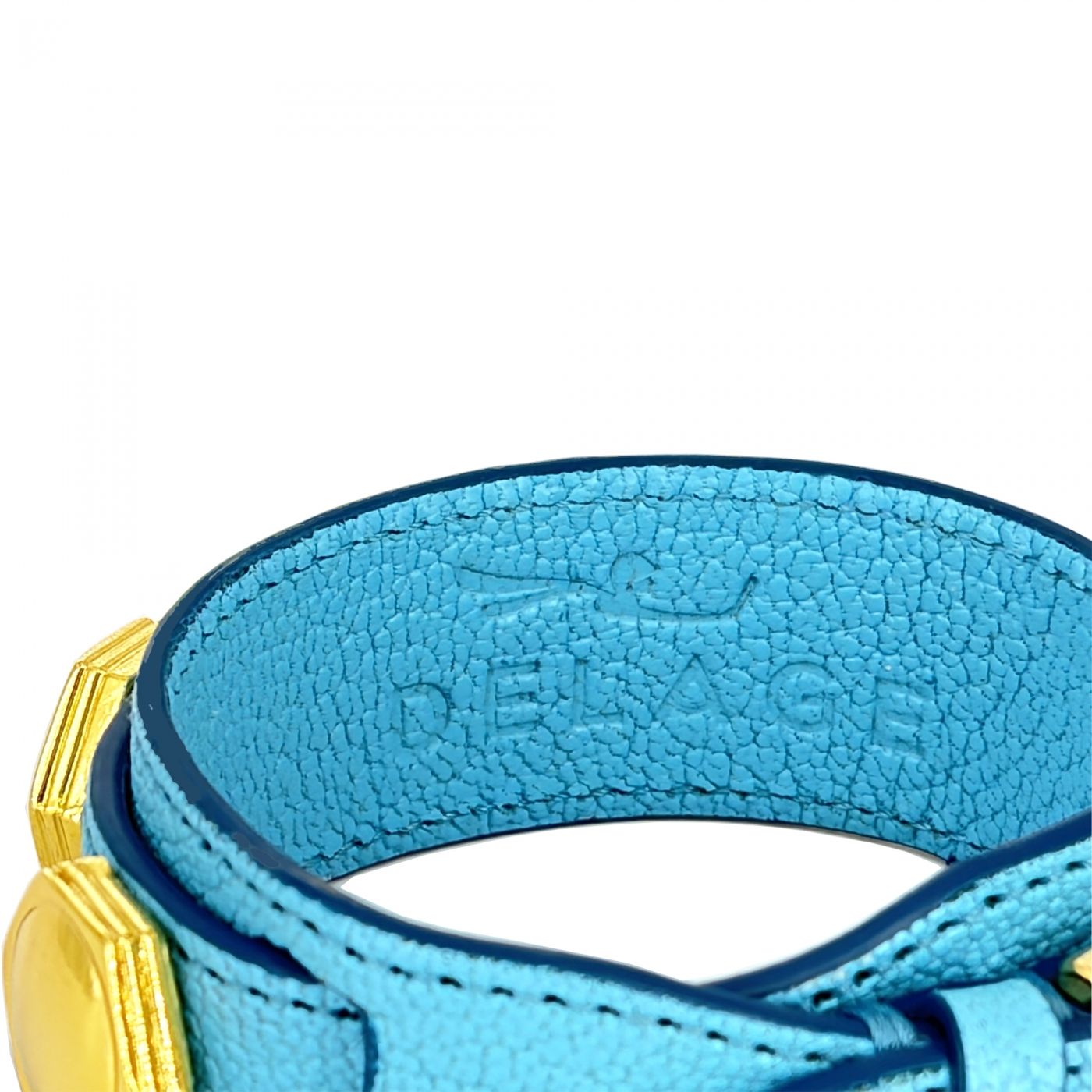 Bracelet double tour turquoise