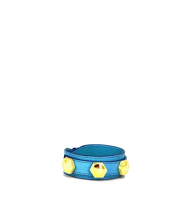 Double wrap turquoise bracelet