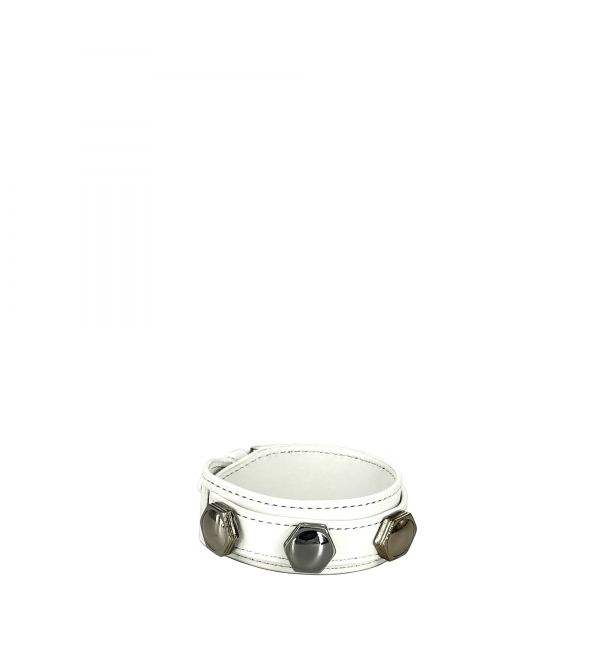 Bracelet double tour blanc
