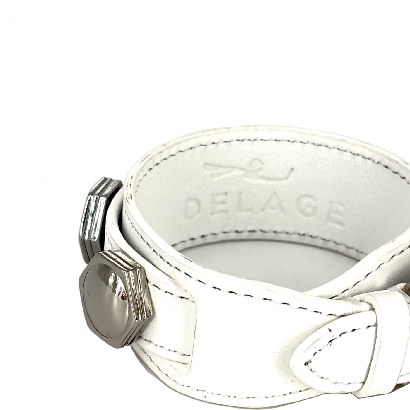 Double wrap white bracelet