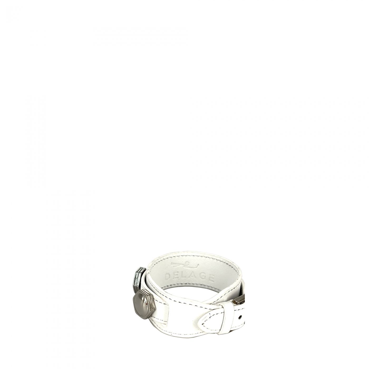 Bracelet double tour blanc