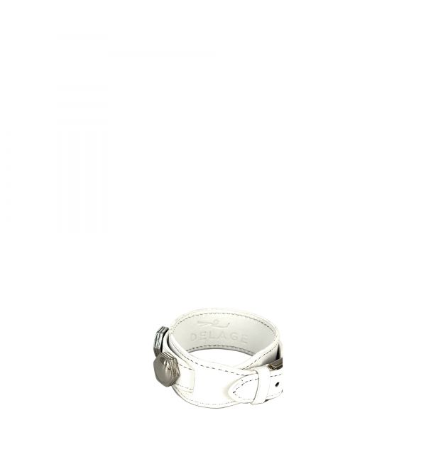 Bracelet double tour blanc