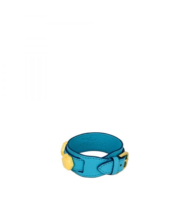 Bracelet double tour turquoise