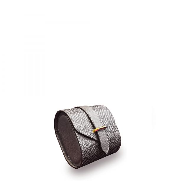 Etui de Voyage gris & cuir gris