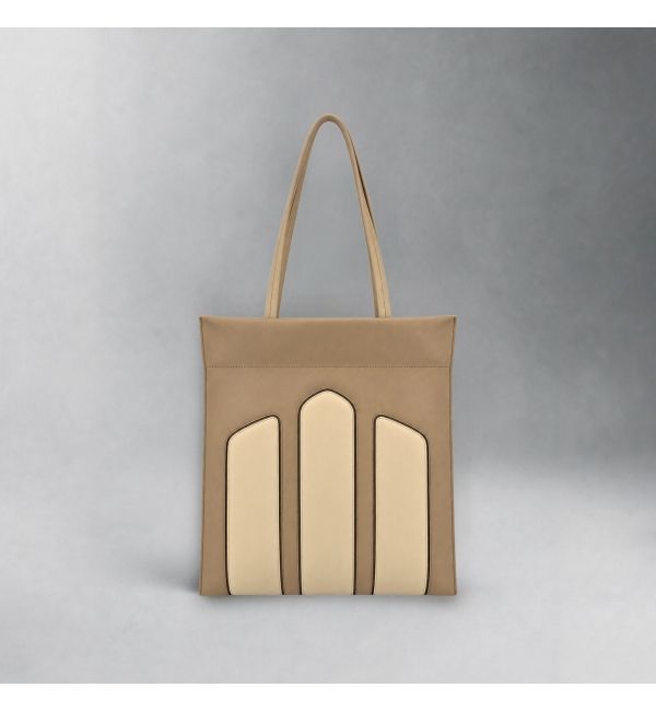 Cabas CADENCE taupe & crème