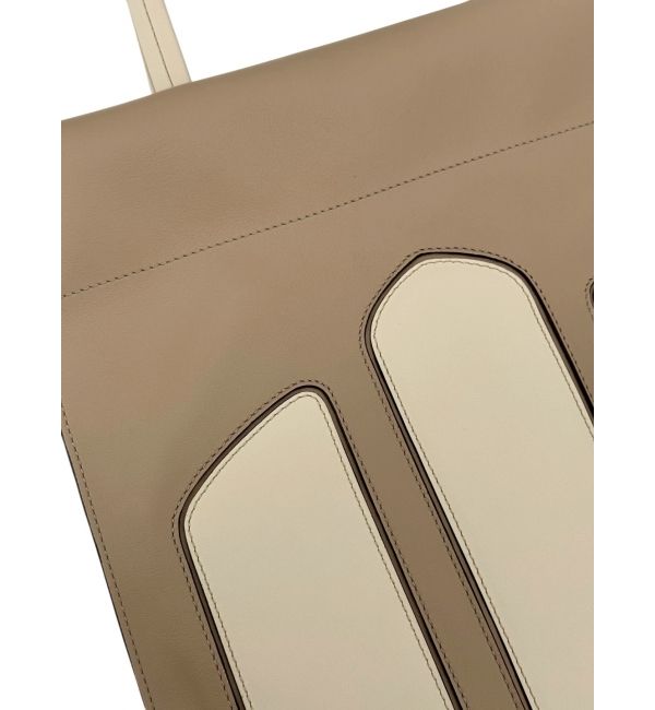 Cabas CADENCE taupe & crème