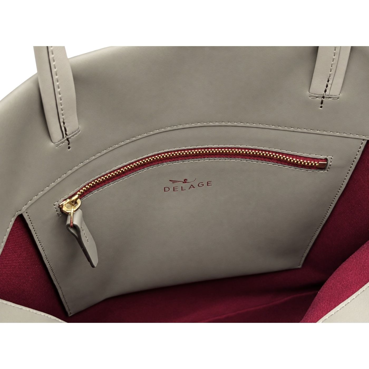 Tote bag CADENCE grey & pearl