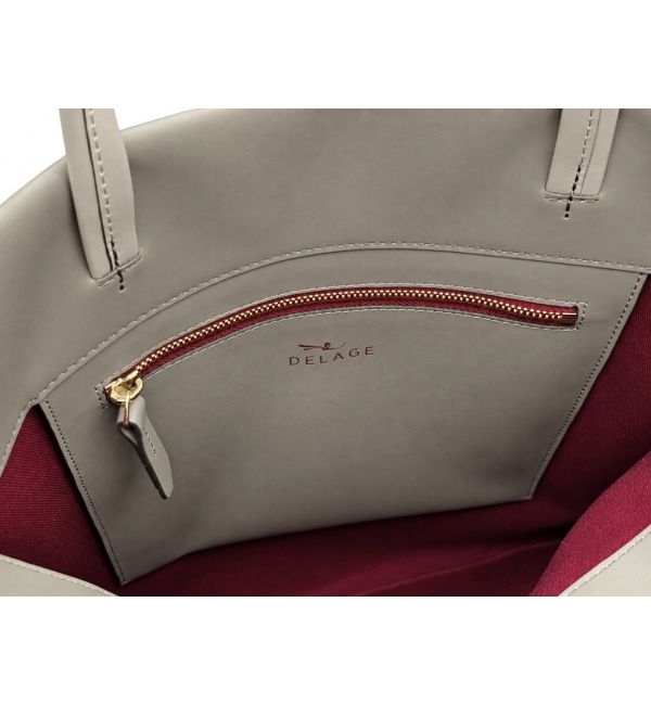 Tote bag CADENCE grey & pearl