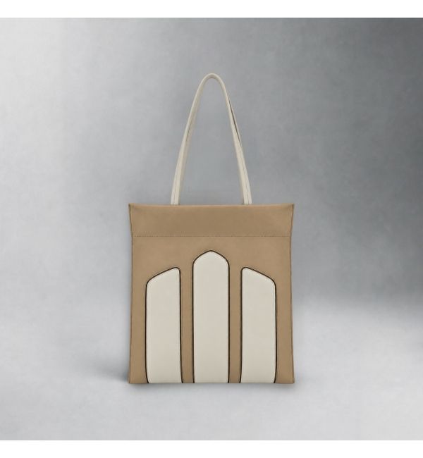 Cabas CADENCE taupe & crème