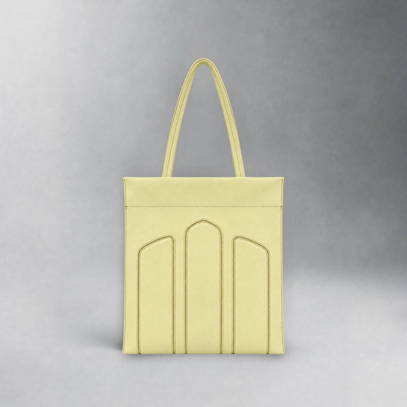 Tote bag CADENCE pale yellow