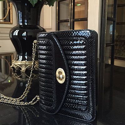 Hand bag python Ginette - Delage Maison leather goods hand bags tote luxury paris St Honore